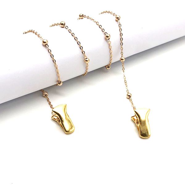 gold silver with metal 2 hook clips anti-lost adjustable face mask extension lanyard 
gold silver with metal 2 hook clips anti-lost adjustable face mask extension lanyard