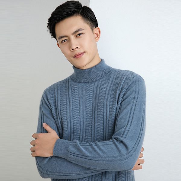 2020 male winter 100% thick, cashmere high-color, solid fine knitted sweater double turtleneck, White;black
2020 male winter 100% thick, cashmere high-color, solid fine knitted sweater double turtleneck, White;black