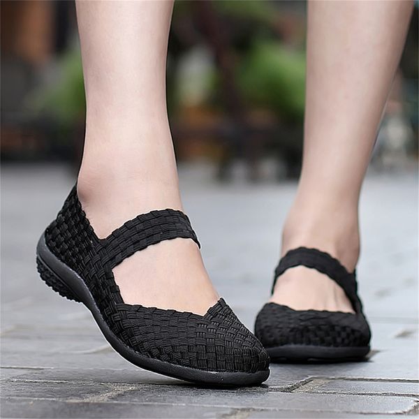 women flats summer sneakers slip on fashion woven shoes breathable female loafers casual footwear plus size 42 201128, Black
women flats summer sneakers slip on fashion woven shoes breathable female loafers casual footwear plus size 42 201128, Black
