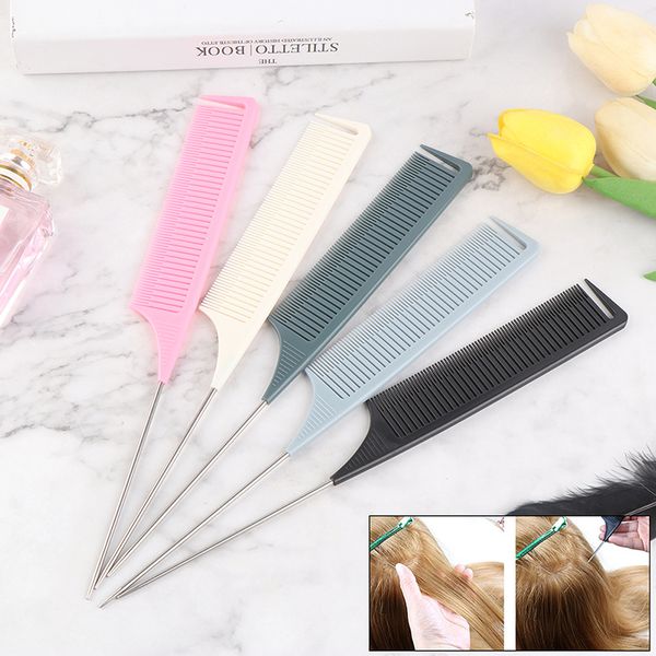 highlighting hair brushes abs weaving styling foiling hair comb for salon dyeing tail combs brush separate parting, Silver
highlighting hair brushes abs weaving styling foiling hair comb for salon dyeing tail combs brush separate parting, Silver
