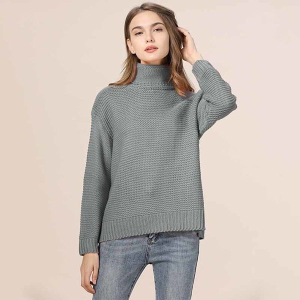 casual loose autumn turtleneck sweater women 2020 oversize solid knitted sweaters warm long sleeve pullover sweater black green c1120, White;black
casual loose autumn turtleneck sweater women 2020 oversize solid knitted sweaters warm long sleeve pullover sweater black green c1120, White;black