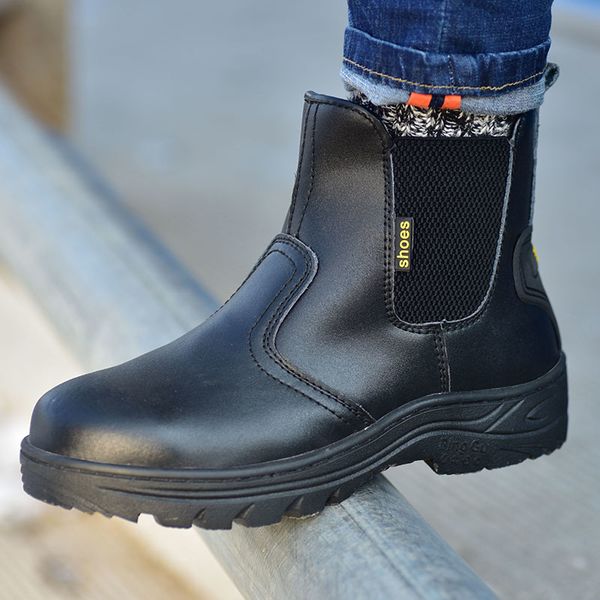 new design men of leisure steel toe hat job safety shoes leather worker zapatos safe boots oke5, Black
new design men of leisure steel toe hat job safety shoes leather worker zapatos safe boots oke5, Black
