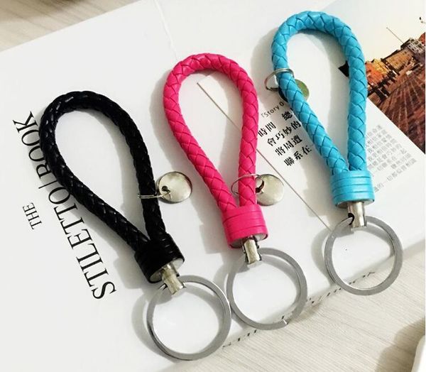 hand-woven leather rope keychains couple car creative ring simple colorful key chain 15 different style, Silver
hand-woven leather rope keychains couple car creative ring simple colorful key chain 15 different style, Silver
