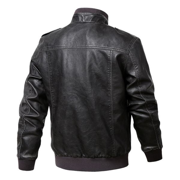 new cross-border supply spring and autumn coat flying pu leather jacket loose multi-pocket plus size mens leather coat, Black
new cross-border supply spring and autumn coat flying pu leather jacket loose multi-pocket plus size mens leather coat, Black