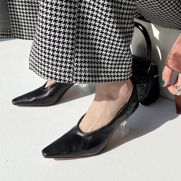 2021 new live four colors genuine plied transparent high heels party spring ladies shoes owz4, Black
2021 new live four colors genuine plied transparent high heels party spring ladies shoes owz4, Black