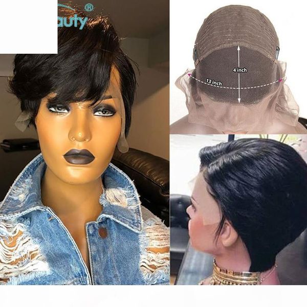 short bob lace front wigs pixie human hair wigs for women brazilian wig 150% remy hair 13x4 lace frontal pre plucked, Black;brown
short bob lace front wigs pixie human hair wigs for women brazilian wig 150% remy hair 13x4 lace frontal pre plucked, Black;brown