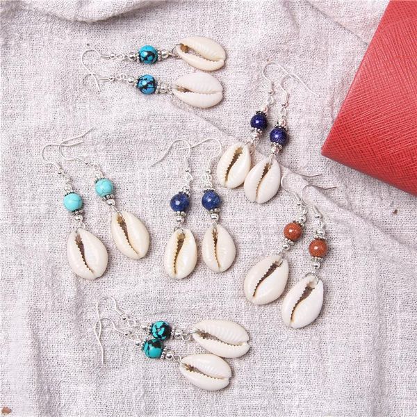shell cowrie earrings natural stone beads drop earrings fashion seashell statement eardrop danglers women summer jewelry gifts, Silver
shell cowrie earrings natural stone beads drop earrings fashion seashell statement eardrop danglers women summer jewelry gifts, Silver