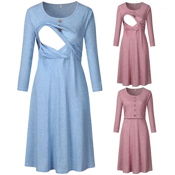 new autumn women maternity clothes solid long sleeve o-neck slip skirt woman pregnant nursing breastfeeding pregnancy dress1, White
new autumn women maternity clothes solid long sleeve o-neck slip skirt woman pregnant nursing breastfeeding pregnancy dress1, White