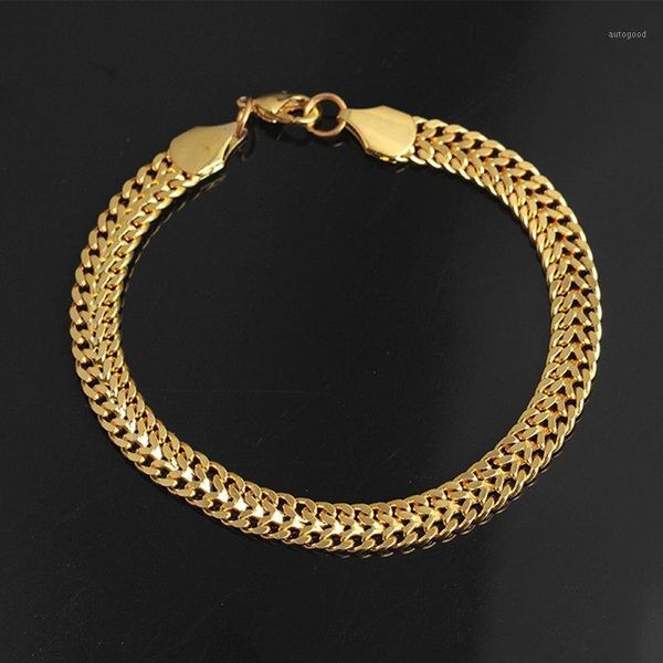 charm bracelets elegant gold/black/silver color 7mm stainless steel curb cuban link chain party jewelry gift for men women1, Golden;silver
charm bracelets elegant gold/black/silver color 7mm stainless steel curb cuban link chain party jewelry gift for men women1, Golden;silver