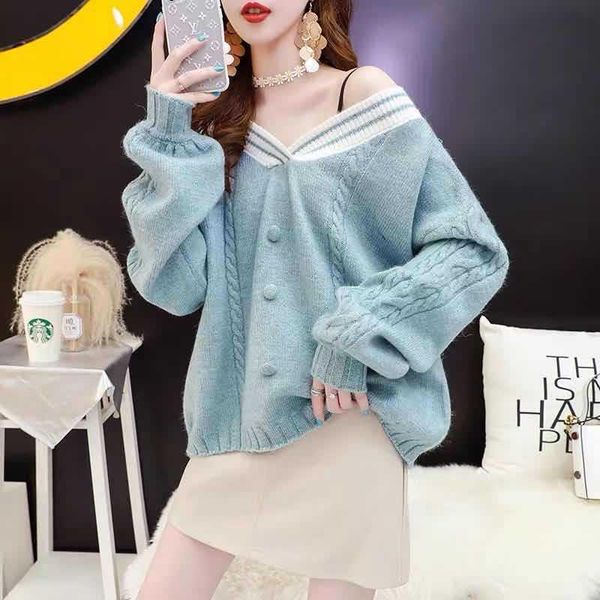 fashion 2021 new shoulder sweater women pullover sweater warm winter knitted white, White;black
fashion 2021 new shoulder sweater women pullover sweater warm winter knitted white, White;black