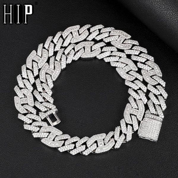 chains hip hop 14mm 2 row heavy prong baguette curb chain iced out box buckle copper + cubic zirconia for men jewelry, Silver
chains hip hop 14mm 2 row heavy prong baguette curb chain iced out box buckle copper + cubic zirconia for men jewelry, Silver