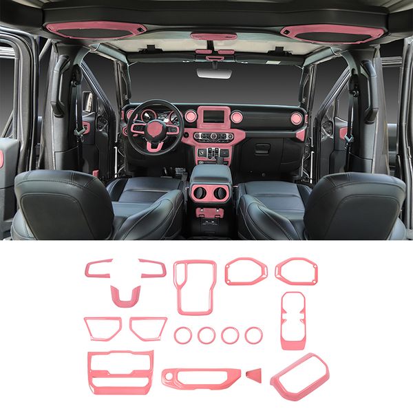 17pcs car central control interior decoration cover trim accessories for jeep wrangler jl jt 18+ pink
17pcs car central control interior decoration cover trim accessories for jeep wrangler jl jt 18+ pink