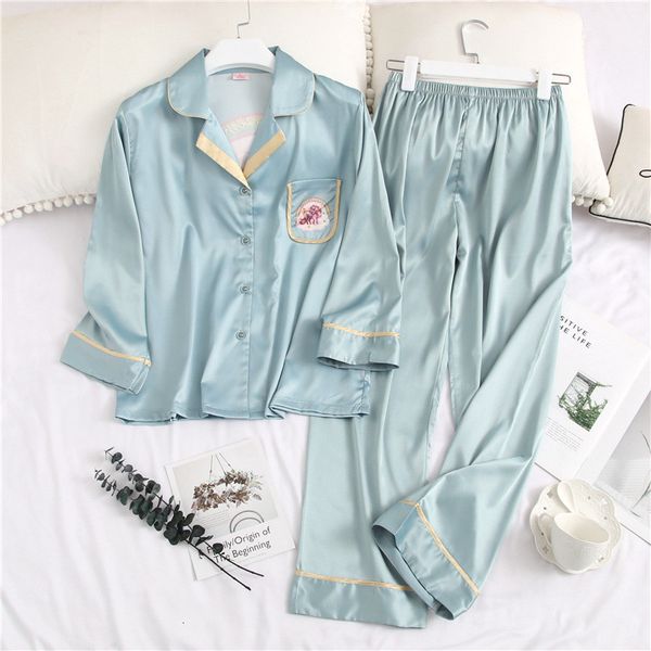 lady cardigan cute sleepwear fashion printed personality charm women pajamas set 3 colors ice silk two-piece home clothing, Black;white
lady cardigan cute sleepwear fashion printed personality charm women pajamas set 3 colors ice silk two-piece home clothing, Black;white