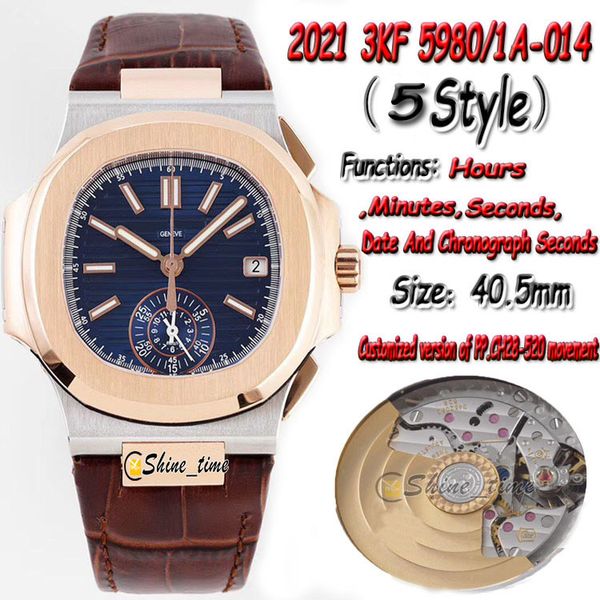2021 3kf v2 multifunction version cal.ch 28-520 c chronograph automatic 5980/1a-014 blue dial mens watch leather strap sport watches, Slivery;brown
2021 3kf v2 multifunction version cal.ch 28-520 c chronograph automatic 5980/1a-014 blue dial mens watch leather strap sport watches, Slivery;brown