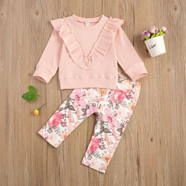 little baby girl's 2-piece clothes set solid color lace long sleeve flower print long pants outfits fashion clothes, White
little baby girl's 2-piece clothes set solid color lace long sleeve flower print long pants outfits fashion clothes, White