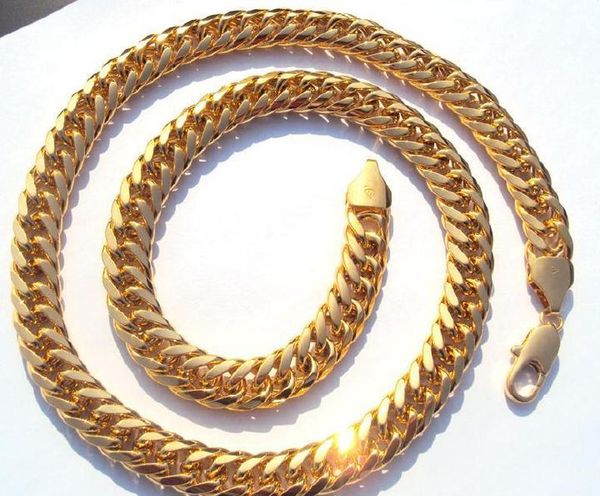 heavy mens 24k thick link gold solid finish real cuban chain necklace miami shipping jllat carshop2006, Silver
heavy mens 24k thick link gold solid finish real cuban chain necklace miami shipping jllat carshop2006, Silver