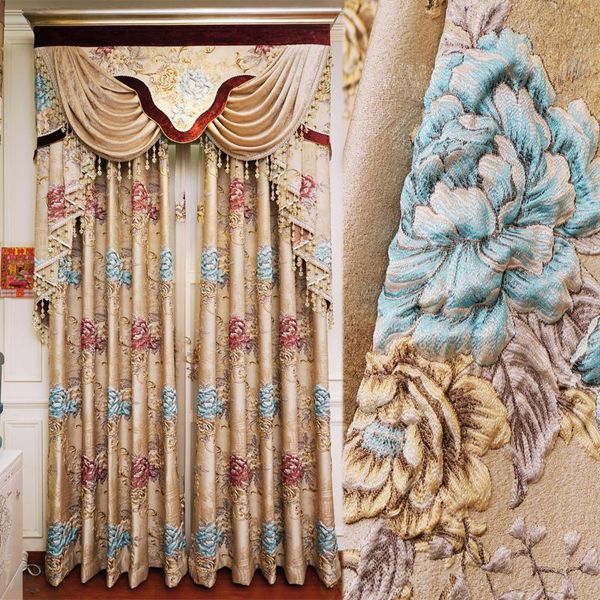 modern luxury 4d jacquard embossed blackout decorative curtains for living room royal villa classic curtains for bedroom l
modern luxury 4d jacquard embossed blackout decorative curtains for living room royal villa classic curtains for bedroom l