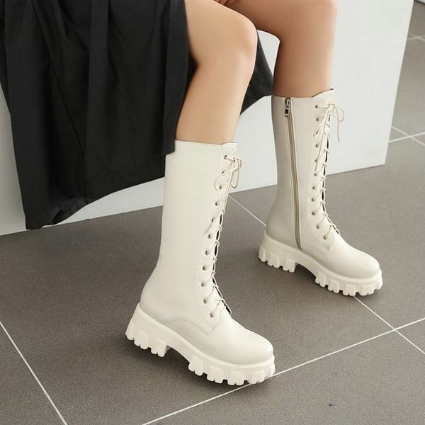 solid beige white lace woman shoes winter autumn wool luxury platform mid-calf boots martin plus size 34-43, Black
solid beige white lace woman shoes winter autumn wool luxury platform mid-calf boots martin plus size 34-43, Black