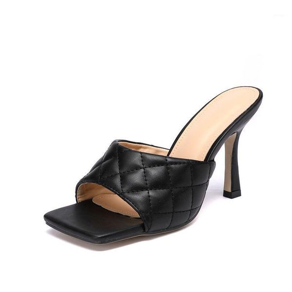 slippers good quality pu leather women plus size outside summer solid sewing spike heels square toe pumps shoes casual zapatos1, Black
slippers good quality pu leather women plus size outside summer solid sewing spike heels square toe pumps shoes casual zapatos1, Black