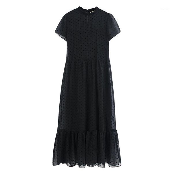 elegant women dots flocking mesh long dress 2020 summer fashion ladies black transparent dresses female boho dress girls chic1, Black;gray
elegant women dots flocking mesh long dress 2020 summer fashion ladies black transparent dresses female boho dress girls chic1, Black;gray