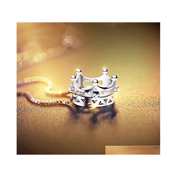 shipping 925 sterling silver diamante hollow charm crystal crown pendant necklace jewelry so317
shipping 925 sterling silver diamante hollow charm crystal crown pendant necklace jewelry so317