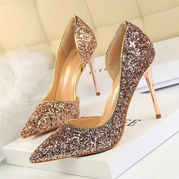 shoes sequin cloth women pumps pointed high heels women shoes gold silver wedding heels party stiletto #z851, Black
shoes sequin cloth women pumps pointed high heels women shoes gold silver wedding heels party stiletto #z851, Black