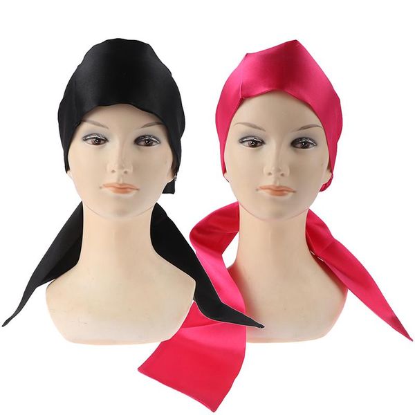 soft silk women night sleep head wear shower wrap cap adjustable ladies long hair care bonnet scraf satin hat accessories, Blue;gray
soft silk women night sleep head wear shower wrap cap adjustable ladies long hair care bonnet scraf satin hat accessories, Blue;gray