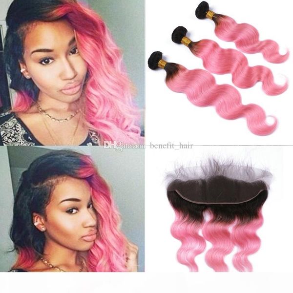 dark root body wave 1b pink hair 3 bundles with lace frontal 1b pink ear to ear frontal with ombre hair extensions, Black
dark root body wave 1b pink hair 3 bundles with lace frontal 1b pink ear to ear frontal with ombre hair extensions, Black
