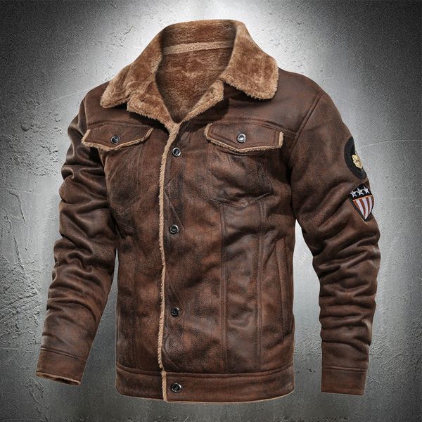 2020 men's fashionable suede leather vintage lapel coat-lined wool retro outwear male jacket, Black;brown
2020 men's fashionable suede leather vintage lapel coat-lined wool retro outwear male jacket, Black;brown