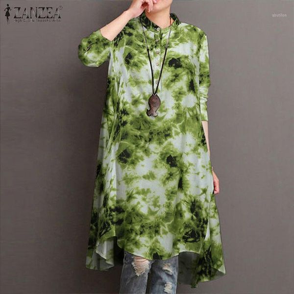women's blouses & shirts 2021 autumn blouse zanzea women casual long sleeve fashion printed female plus size vestidos robe chemise tun, White
women's blouses & shirts 2021 autumn blouse zanzea women casual long sleeve fashion printed female plus size vestidos robe chemise tun, White