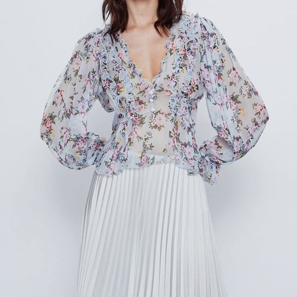 za chiffon summer shirt women v-neck long sleeve front false buttons female elegant semi-sheer print blouse busas y200828, White
za chiffon summer shirt women v-neck long sleeve front false buttons female elegant semi-sheer print blouse busas y200828, White