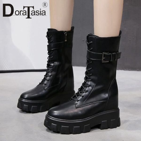 doratasia brand new female chunky high heels boots fashion street motorcycle boots women platform zip buckle shoes woman, Black
doratasia brand new female chunky high heels boots fashion street motorcycle boots women platform zip buckle shoes woman, Black