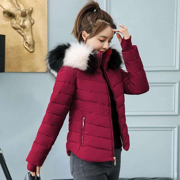 women's down & parkas 2021 autumn and winter korean fashion big hair collar cotton clothing short coat jacket women, Black
women's down & parkas 2021 autumn and winter korean fashion big hair collar cotton clothing short coat jacket women, Black