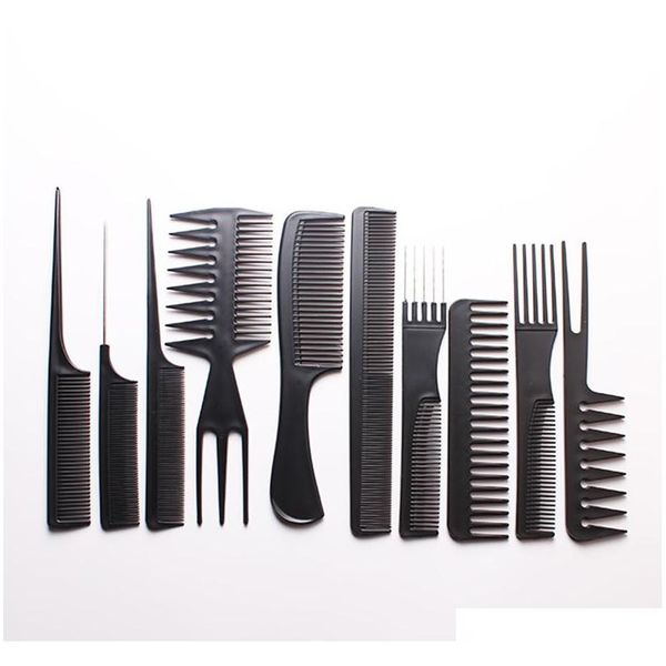 10pcs/set professional hair brush comb salon barber anti-static hair combs hairbrush hairdressing combs hair qylfnz lipper, Silver
10pcs/set professional hair brush comb salon barber anti-static hair combs hairbrush hairdressing combs hair qylfnz lipper, Silver