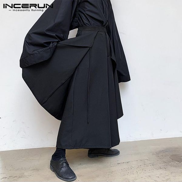 men's pants 2021 men wide leg solid color elastic waist irregular skirts trousers punk black joggers casual loose bottoms 5xl incerun1
men's pants 2021 men wide leg solid color elastic waist irregular skirts trousers punk black joggers casual loose bottoms 5xl incerun1