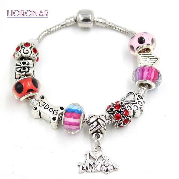 charm bracelets 6pcs/lot i love dog charms bracelet european style print pet bone bead for women gift jewelry bijoux pulsera, Golden;silver
charm bracelets 6pcs/lot i love dog charms bracelet european style print pet bone bead for women gift jewelry bijoux pulsera, Golden;silver
