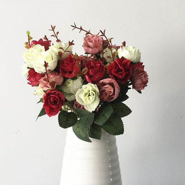 1pc/lot 2020 home decor wedding decoration artificial silk rose flower bouquet
1pc/lot 2020 home decor wedding decoration artificial silk rose flower bouquet