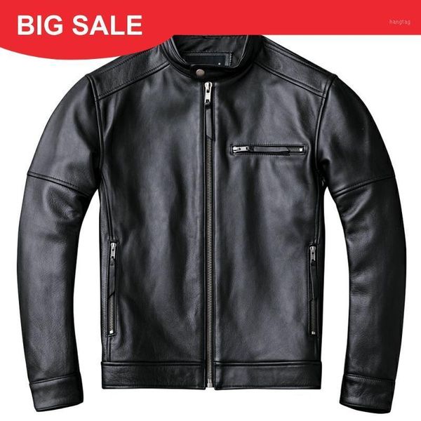 2020 black men slim fit motorcycle leather jacket stand collar plus size xxxxl genuine cowhide spring russian biker's coat1
2020 black men slim fit motorcycle leather jacket stand collar plus size xxxxl genuine cowhide spring russian biker's coat1