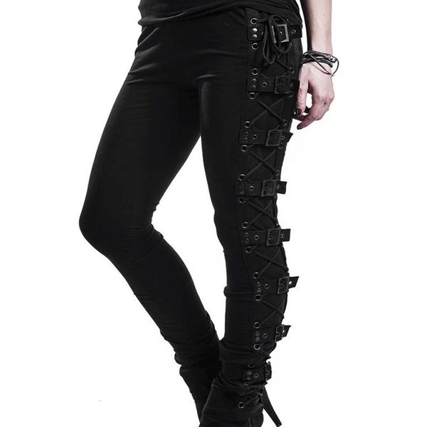2020 women fashion gothic lady side lace up leggings black skinny pans trousers sweatpants trousers pants women pantalones mujer, Black;white
2020 women fashion gothic lady side lace up leggings black skinny pans trousers sweatpants trousers pants women pantalones mujer, Black;white