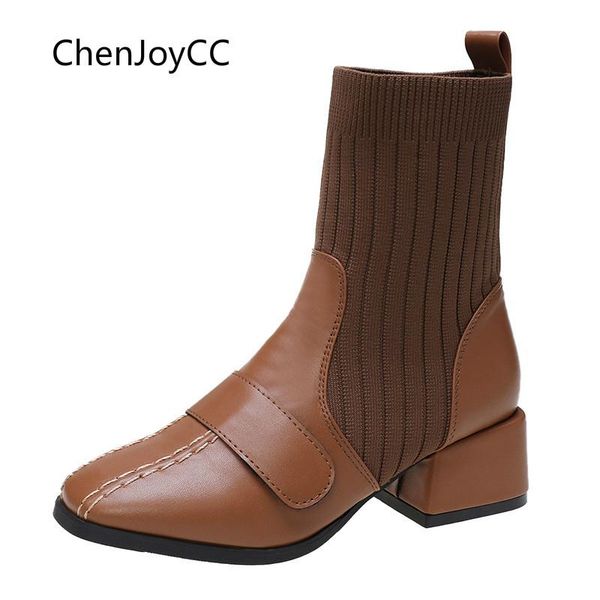 boots women's british style thick heel mid-heel square toe leisure motorcycle shoes for ladies, Black
boots women's british style thick heel mid-heel square toe leisure motorcycle shoes for ladies, Black
