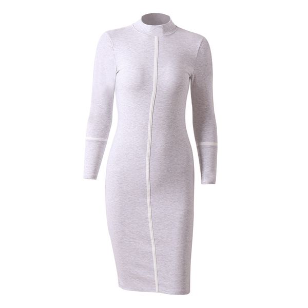 2021 the new female autumn/winter has long sleeves, thin figure, high waist round arm, dress of medium length zsxk, Black;gray
2021 the new female autumn/winter has long sleeves, thin figure, high waist round arm, dress of medium length zsxk, Black;gray