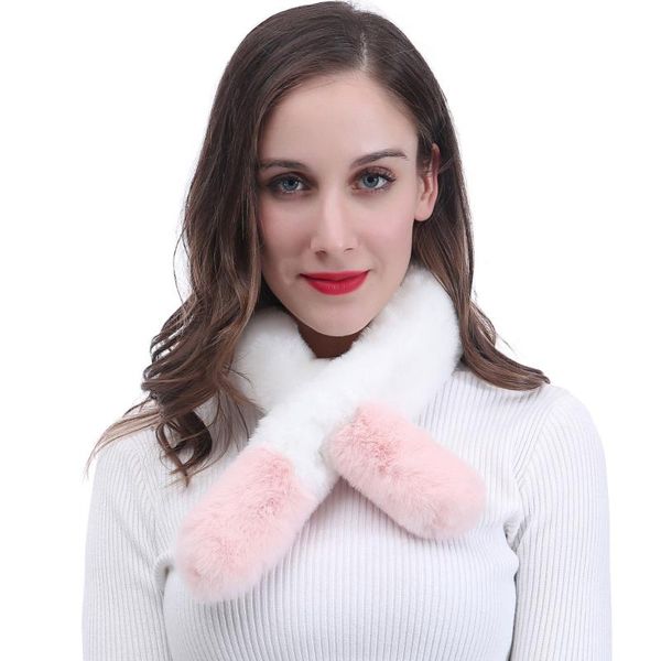 scarves bi colours faux fur neck winter cold weather warm scarf for girls boys ladies, Blue;gray
scarves bi colours faux fur neck winter cold weather warm scarf for girls boys ladies, Blue;gray