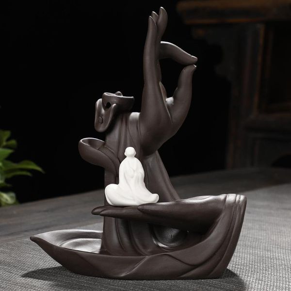 fragrance lamps backflow incense burner with buddha hand wierook waterval holde purple sand censer smoke waterfall holder
fragrance lamps backflow incense burner with buddha hand wierook waterval holde purple sand censer smoke waterfall holder