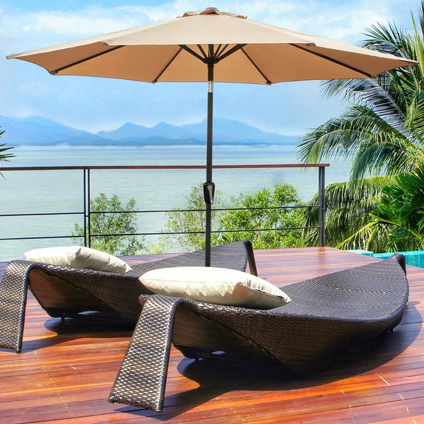 folding sunshade 8.86ft patio umbrella aluminum canopy shelter yard pool market fade resistant 2.7m sunshade beach umbrella with crank
folding sunshade 8.86ft patio umbrella aluminum canopy shelter yard pool market fade resistant 2.7m sunshade beach umbrella with crank