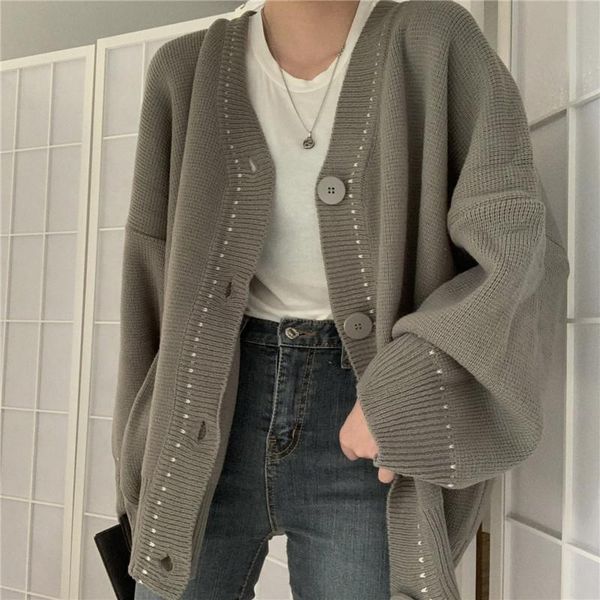 superaen solid single breasted loose full cardigan sweaters for women, White
superaen solid single breasted loose full cardigan sweaters for women, White