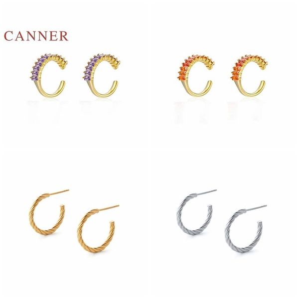 canner earrings for women 925 sterling silver pendientes simple geometry creative piercing stud earrings fine jewelry joyero, Golden;silver
canner earrings for women 925 sterling silver pendientes simple geometry creative piercing stud earrings fine jewelry joyero, Golden;silver