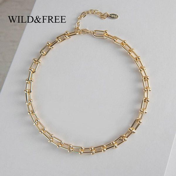 wild&gold thick chain choker necklaces for women copper metal link chain chunky necklace jewelry, Silver
wild&gold thick chain choker necklaces for women copper metal link chain chunky necklace jewelry, Silver
