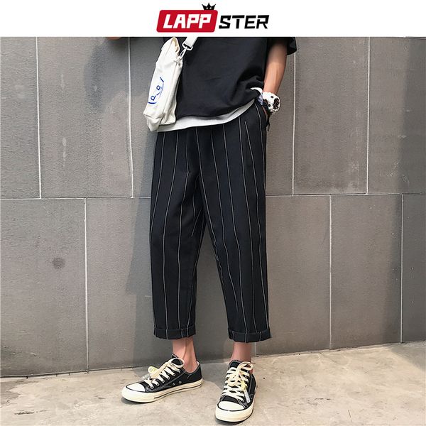 lappster men harajuku wide leg plaid pants hip hop harem pants male vintage fashions sweatpants black striped joggers pants 201110
lappster men harajuku wide leg plaid pants hip hop harem pants male vintage fashions sweatpants black striped joggers pants 201110