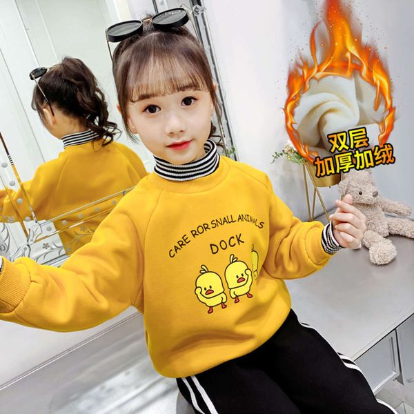 middle plush thickened warm girls' sweater children's and primary school students' wide cartoon round neck foreign sle lovely, Black
middle plush thickened warm girls' sweater children's and primary school students' wide cartoon round neck foreign sle lovely, Black