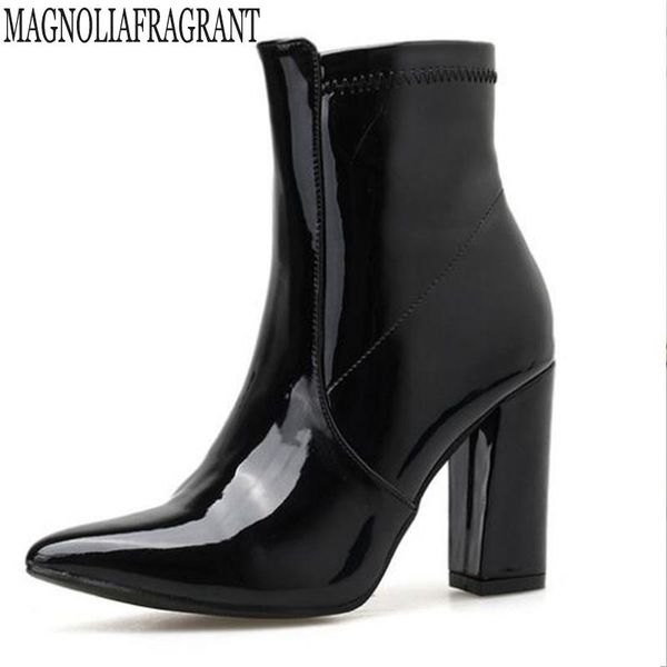 2020 women side zipper pointed woman booties comfortable mid heel ankle boots fashion warm winter shoes women boots y814, Black
2020 women side zipper pointed woman booties comfortable mid heel ankle boots fashion warm winter shoes women boots y814, Black